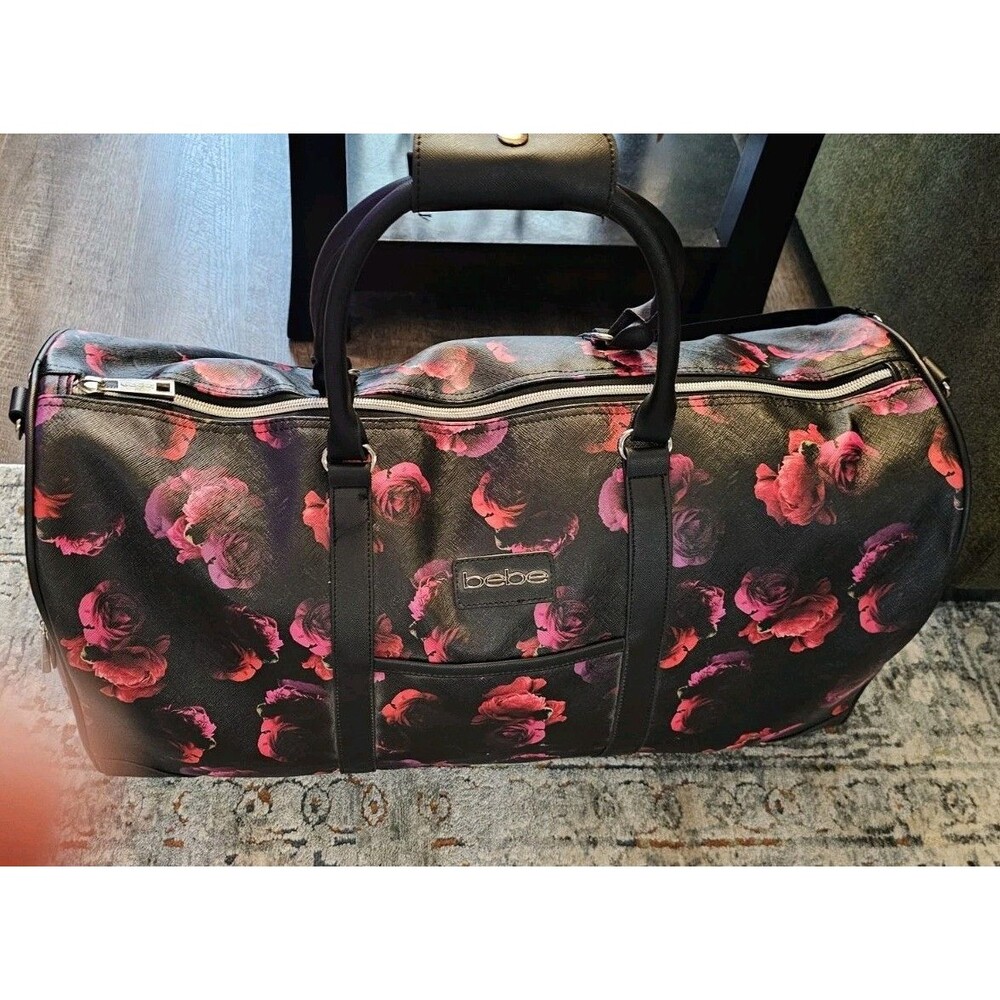 This  Bebe Poppy Floral Duffle Bag Is A Great Alternative To Kids Backpacks.